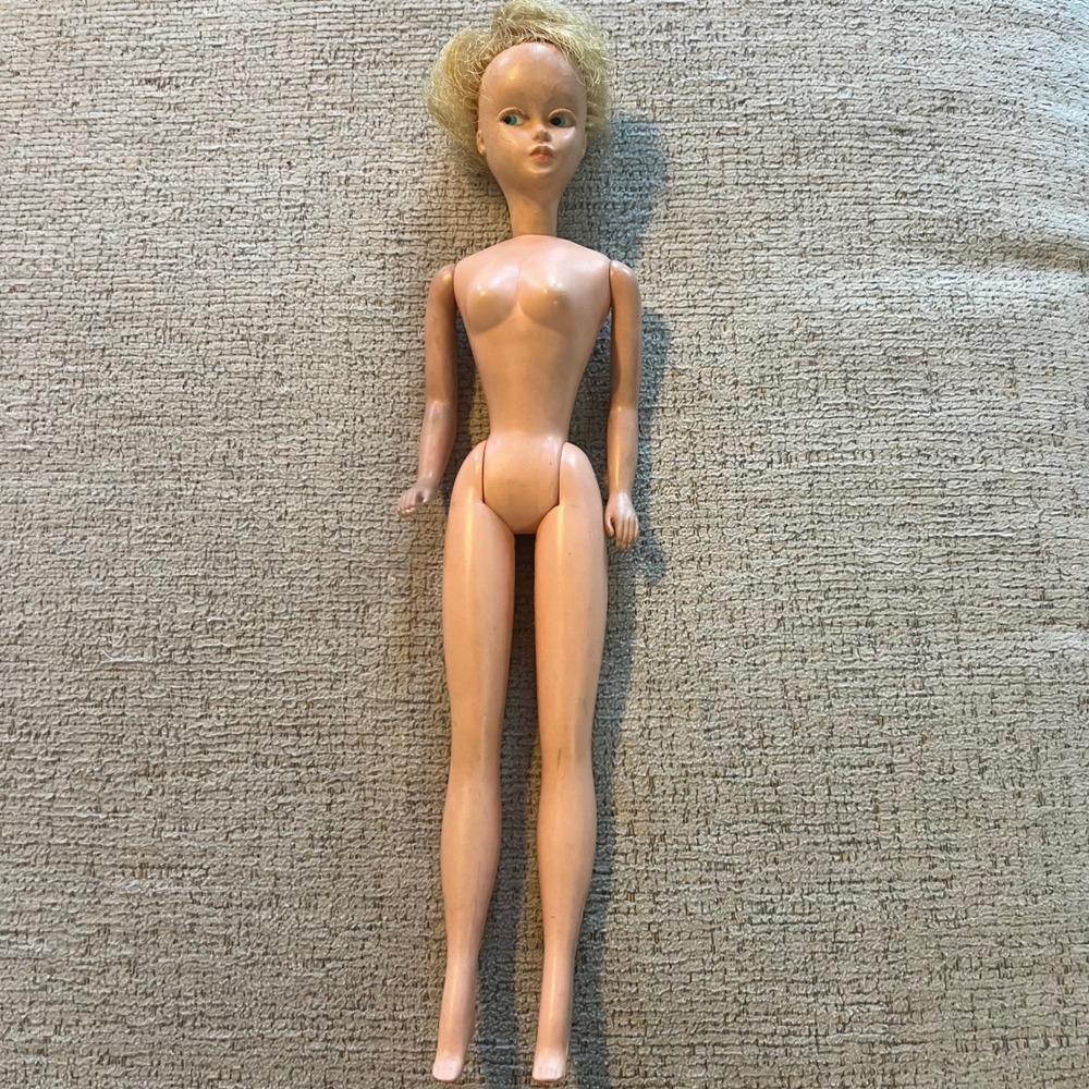 Vintage 1960s Blonde Fashion Doll Blue Side Glancing Eyes Restoration Project